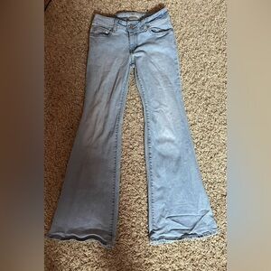 Levi’s superlow waist flare jeans